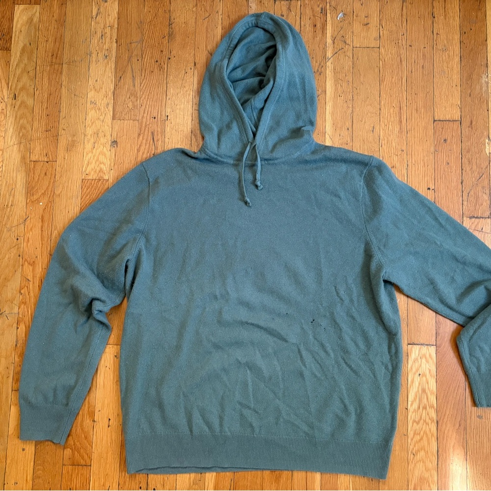 J. Crew Sage Green 100% Cashmere Hoodie